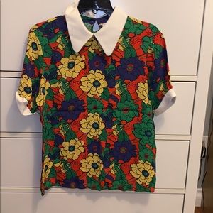 Reversed Colourful Blouse